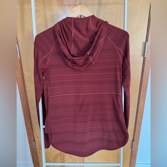 Athleta Burgundy Zip Up Running Hoodie with Gold Zippers Size XS - Picture 5 of 10